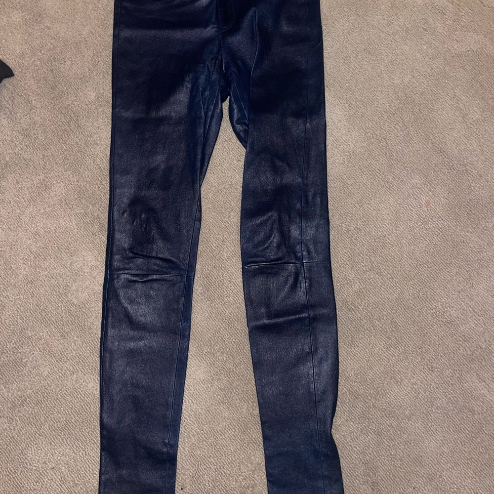 Helmut Lang women’s leather leggings